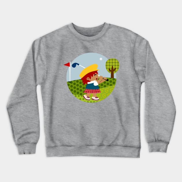 Golf Crewneck Sweatshirt by soniapascual